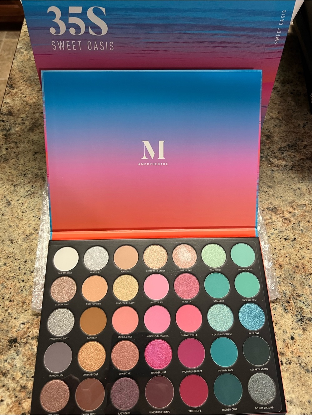 Morphe 35S Sweet Oasis Eyeshadow Palette - Vibrant Multi-Color